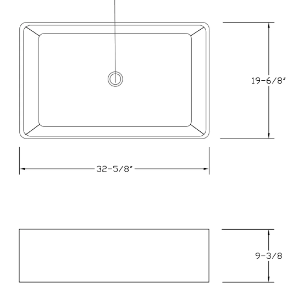 SPEC SHEET CERAMIC FARM SINK 3320