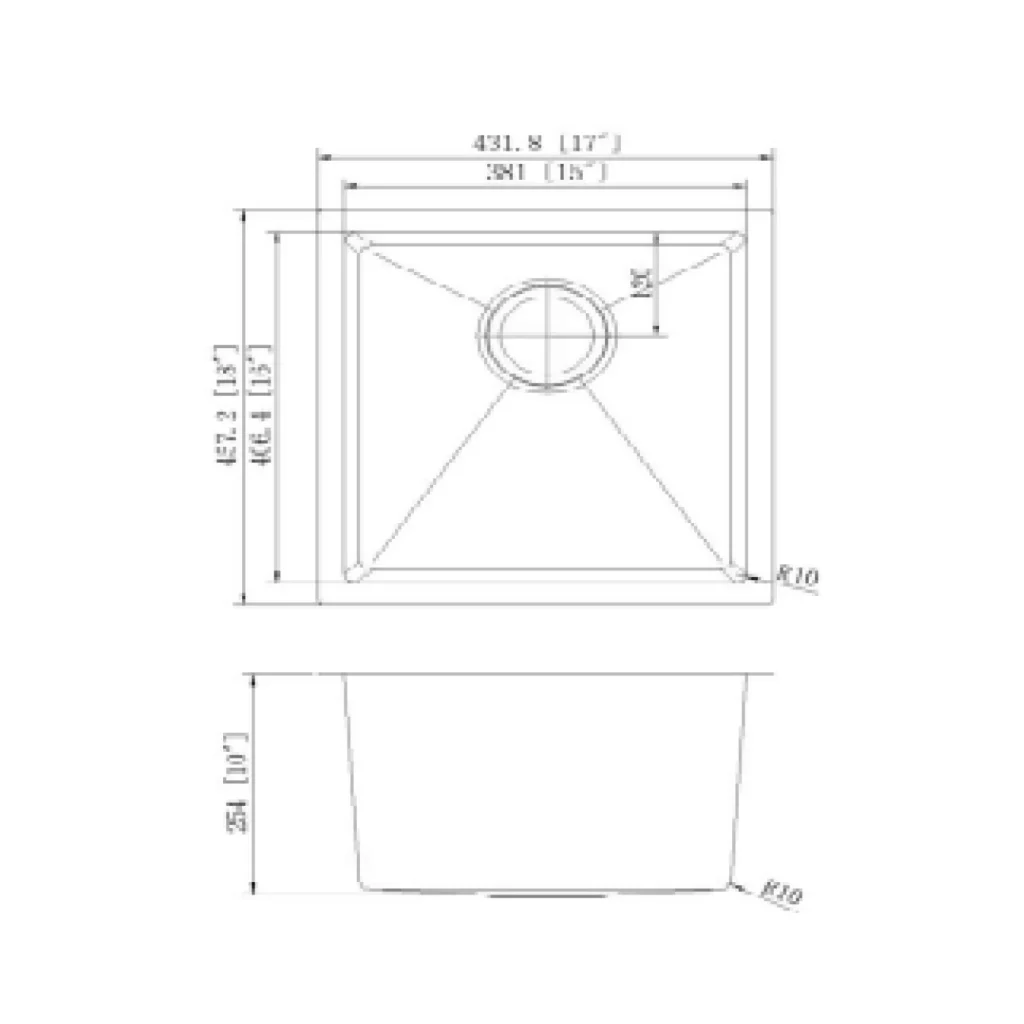 SPEC SHEET SINK 1516HMR 17