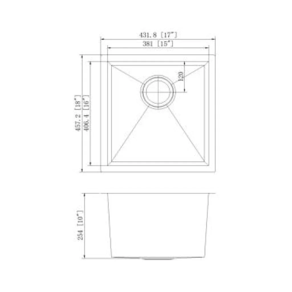 SPEC SHEET SINK 1516HMZ 16