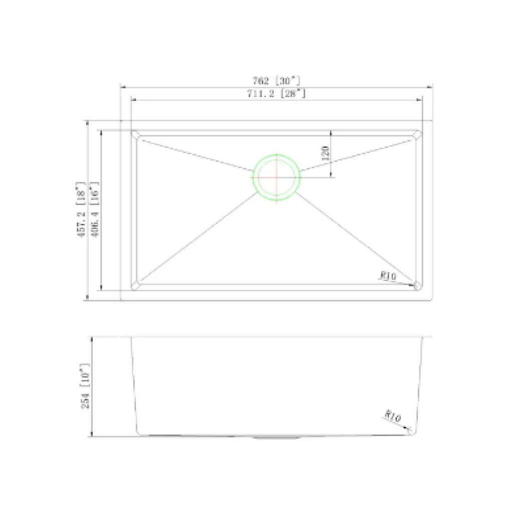 SPEC SHEET SINK 2816HMR 16